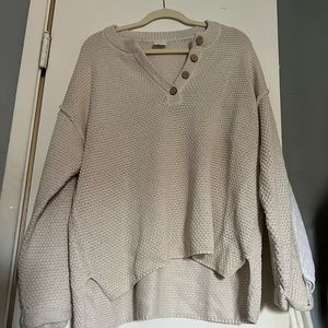 Scoop neck sweater